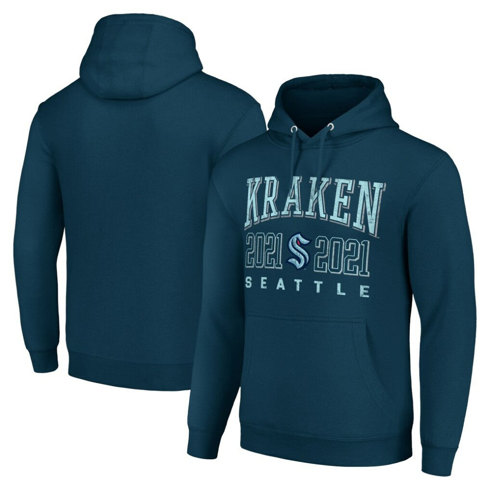Seattle Kraken Starter Graphic Pullover Hoodie - Deep Sea Blue - NHL