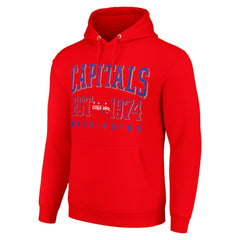 Washington Capitals Starter Retro Graphic Pullover Hoodie - Red - NHL