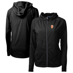 San Francisco Giants Cutter & Buck Women's City Connect Adapt Eco Knit Hybrid Recycled Full-Zip Hoodie - MLB