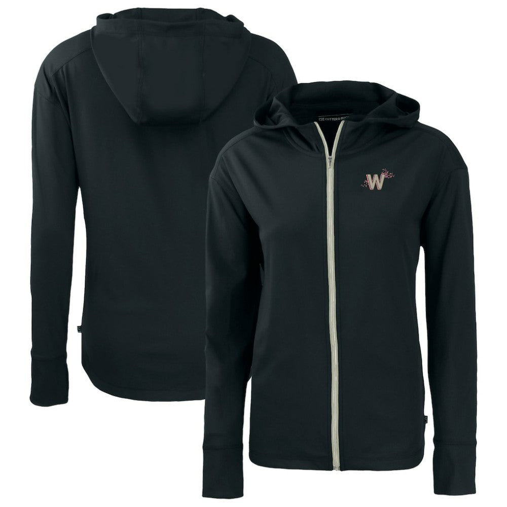 Washington Nationals Cutter & Buck Women's City Connect Daybreak Eco Recycled Full-Zip Hoodie - MLB
