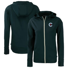 Chicago Cubs Cutter & Buck Women's City Connect Daybreak Eco Recycled Full-Zip Hoodie - MLB