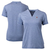 Chicago Cubs Cutter & Buck Women's City Connect Forge Heathered Stretch Blade Top - MLB