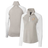 Houston Astros Cutter & Buck Women's City Connect Forge Tonal Stripe Stretch Half-Zip Pullover Top - MLB