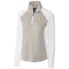 Houston Astros Cutter & Buck Women's City Connect Forge Tonal Stripe Stretch Half-Zip Pullover Top - MLB