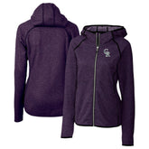 Colorado Rockies Cutter & Buck Women's City Connect Mainsail Full-Zip Hooded Jacket - MLB