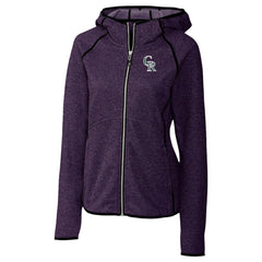 Colorado Rockies Cutter & Buck Women's City Connect Mainsail Full-Zip Hooded Jacket - MLB