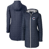 Chicago Cubs Cutter & Buck Women's City Connect Rainier PrimaLoft Eco Insulated Hooded Long Coat - MLB