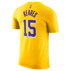 Austin Reaves Los Angeles Lakers Icon Edition Name & Number T-Shirt Gold - NBA