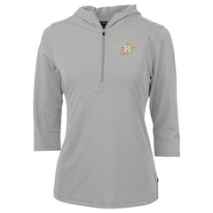 Houston Astros Cutter & Buck Women's City Connect Virtue Eco Pique Recycled Half-Zip Pullover Hoodie - MLB