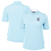 Chicago Cubs Cutter & Buck Women's City Connect Virtue Eco Pique Stripe Recycled Top - MLB