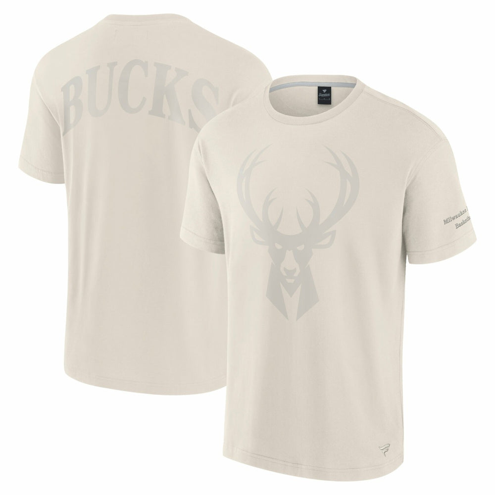 Milwaukee Bucks Elements Iconic T-Shirt Cream - NBA