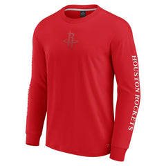 Houston Rockets Elements Strive Long Sleeve T-Shirt Red - NBA