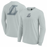 Los Angeles Lakers Elements Strive Long Sleeve T-Shirt Gray - NBA