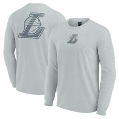 Los Angeles Lakers Elements Strive Long Sleeve T-Shirt Gray - NBA