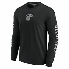 Miami Heat Elements Strive Long Sleeve T-Shirt Black - NBA