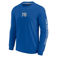 Philadelphia 76ers Elements Strive Long Sleeve T-Shirt Royal - NBA