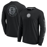 Brooklyn Nets Elements Strive Long Sleeve T-Shirt Black - NBA