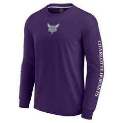 Charlotte Hornets Elements Strive Long Sleeve T-Shirt Purple - NBA