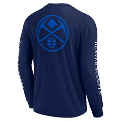 Denver Nuggets Elements Strive Long Sleeve T-Shirt Navy - NBA
