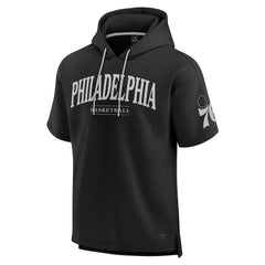 Philadelphia 76ers Elements Ready Short Sleeve Pullover Hoodie Black - NBA