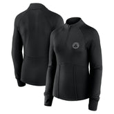 Boston Celtics Women's Elements Match Raglan Quarter-Zip Top Black - NBA