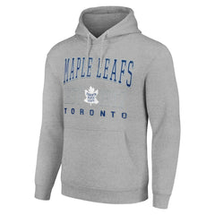 Toronto Maple Leafs Starter Retro Graphic Pullover Hoodie - Heather Gray - NHL