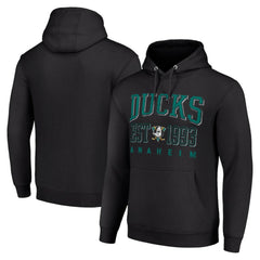 Anaheim Ducks Starter Retro Graphic Pullover Hoodie - Black - NHL