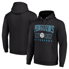 Pittsburgh Penguins Starter Retro Graphic Pullover Hoodie - Black - NHL