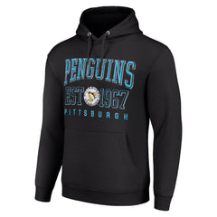 Pittsburgh Penguins Starter Retro Graphic Pullover Hoodie - Black - NHL