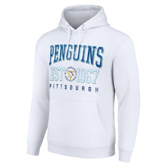 Pittsburgh Penguins Starter Retro Graphic Pullover Hoodie - White - NHL