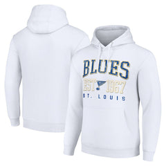 St. Louis Blues Starter Retro Graphic Pullover Hoodie - White - NHL