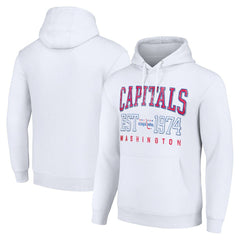 Washington Capitals Starter Retro Graphic Pullover Hoodie - White - NHL