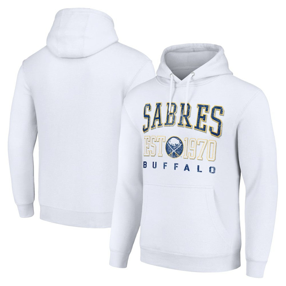 Buffalo Sabres Starter Retro Graphic Pullover Hoodie - White - NHL