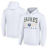 Buffalo Sabres Starter Retro Graphic Pullover Hoodie - White - NHL
