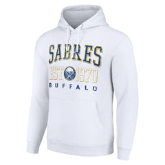 Buffalo Sabres Starter Retro Graphic Pullover Hoodie - White - NHL