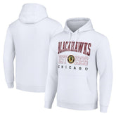 Chicago Blackhawks Starter Retro Graphic Pullover Hoodie - White - NHL