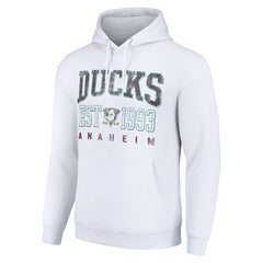 Anaheim Ducks Starter Retro Graphic Pullover Hoodie - White - NHL
