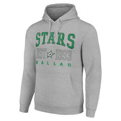 Dallas Stars Starter Graphic Pullover Hoodie - Heather Gray - NHL