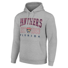 Florida Panthers Starter Graphic Pullover Hoodie - Heather Gray - NHL