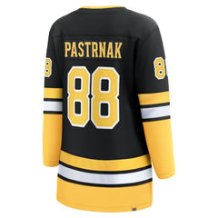 David Pastrnak Boston Bruins Fanatics Women's 100th Anniversary Breakaway Jersey - Black - NHL