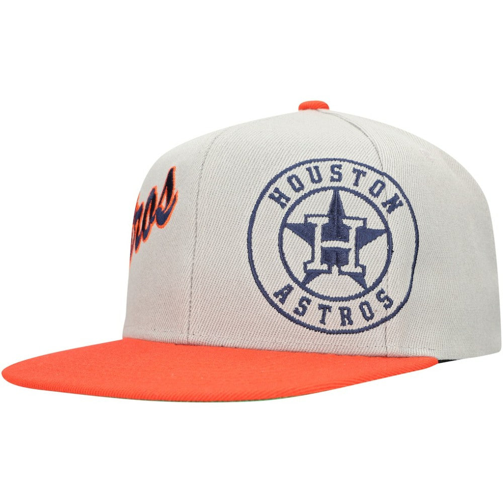 Houston Astros Mitchell & Ness Knock Out Panel Snapback Hat - MLB