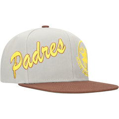 San Diego Padres Mitchell & Ness Knock Out Panel Snapback Hat - MLB
