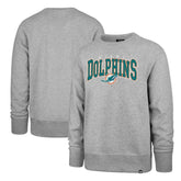 Miami Dolphins '47 Varsity Block Headline Pullover Sweatshirt Gray | 47 brand