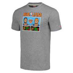 Jalen Brunson & Josh Hart New York Knicks Homage Unisex NBA Jam Tri-Blend T-Shirt Gray - NBA