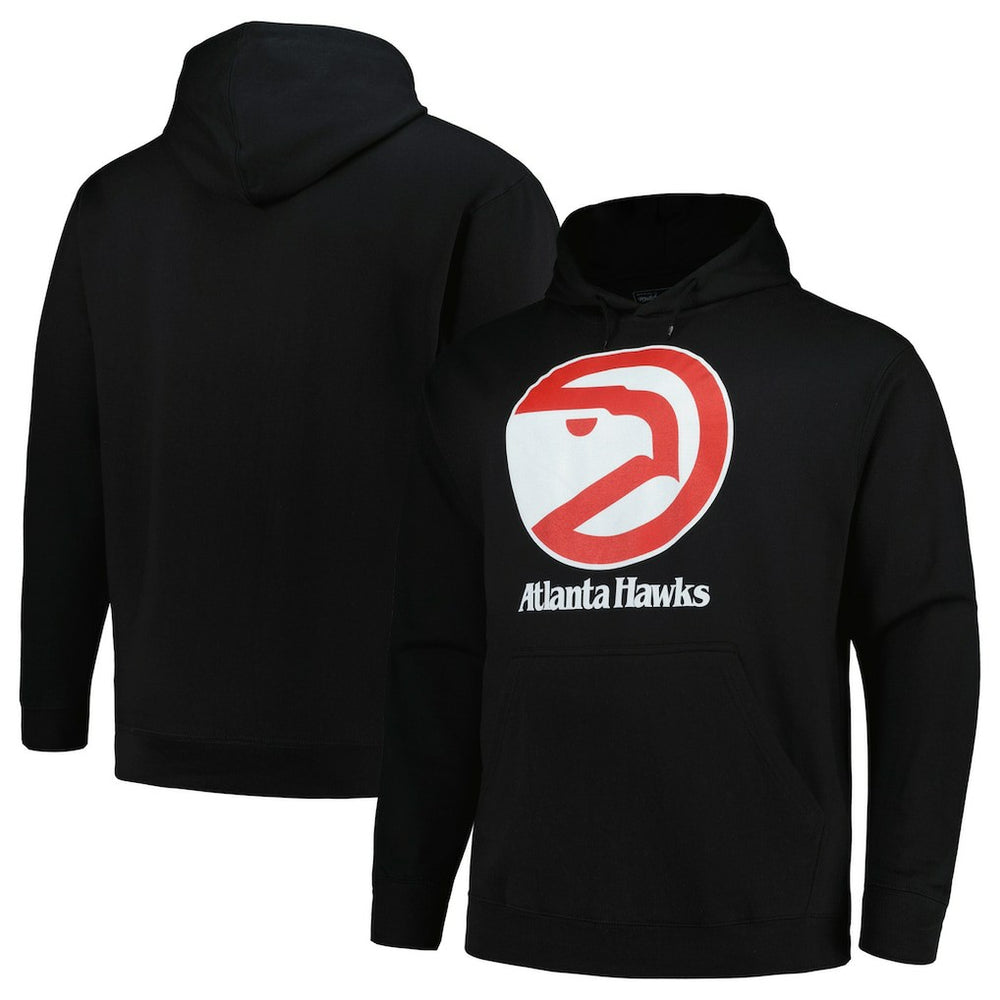 Atlanta Hawks Hardwood Classics Big & Tall Pullover Hoodie Black - NBA