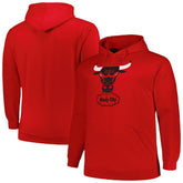 Chicago Bulls Hardwood Classics Big & Tall Pullover Hoodie Red - NBA
