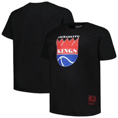 Sacramento Kings Big & Tall Hardwood Classics Vintage Logo T-Shirt Black - NBA