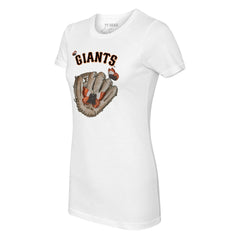 San Francisco Giants Tiny Turnip Women's Butterfly Glove T-Shirt - MLB