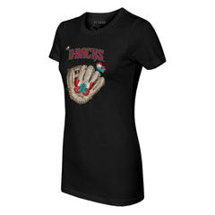 Arizona Diamondbacks Tiny Turnip Women's Butterfly Glove T-Shirt - MLB