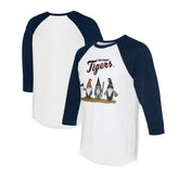 Detroit Tigers Tiny Turnip Unisex Gnomes 3/4-Sleeve Raglan T-Shirt - MLB